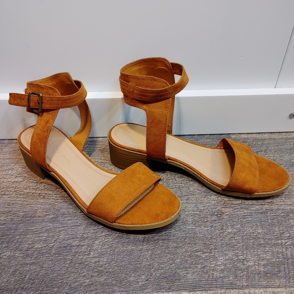 Faux Suede Sandals